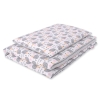 Biancheria Lettino 2 parti - 100x135cm - Mini Grigio Riccio
