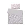 Biancheria Lettino 2 parti - 100x135cm - Mini Grigio Riccio