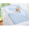 Biancheria Lettino 2 parti Blu a Scacchi Cuori