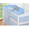 Biancheria Lettino 2 parti Blu Cuori