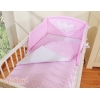 Biancheria Lettino 2 parti Rosa Pois Bianchi Cuori