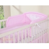 Biancheria Lettino 2 parti Rosa Pois Bianchi Cuori