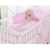 Biancheria Lettino 2 parti Rosa Pois Bianchi Cuori