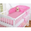 Biancheria Letto 3 parti Paracolpi Rosa a Scacchi Cuori