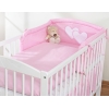 Biancheria Letto 3 parti Paracolpi Rosa Cuori