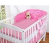 Biancheria Letto Neonato 2 parti Rosa a Scacchi Cuori