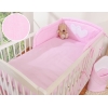 Biancheria Letto Neonato 2 parti Rosa a Strisce Cuori
