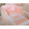 Biancheria Letto Neonato 2 parti Rosa Cipria Little Prince/Princess
