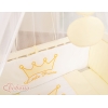 Biancheria per Culla Fianco Letto 6 parti Creme Little Prince/Princess