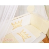 Biancheria per Culla Fianco Letto 6 parti Creme Little Prince/Princess