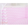 Biancheria per Culla Fianco Letto 6 parti Rosa Chevron