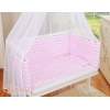 Biancheria per Culla Fianco Letto 6 parti Rosa Chevron