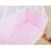 Biancheria per Culla Fianco Letto 6 parti Rosa Chevron