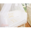 Biancheria per Lettino Neonati da Attaccare 6 parti Bianca Little Prince/Princess