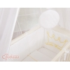 Biancheria per Lettino Neonati da Attaccare 6 parti Bianca Little Prince/Princess