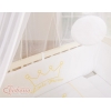 Biancheria per Lettino Neonati da Attaccare 6 parti Bianca Little Prince/Princess
