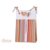 Borsa per Pannolini per Lettino Bambini Arancio a Strisce Cuori