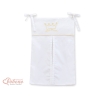 Borsa per Pannolini per Lettino Bambini Bianca Little Prince/Princess