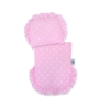Carrozzina in Vimini Vintage Bambole Rosa Pois Bianchi
