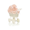 Carrozzina per Bambole Rattan Creme Fiocchetti