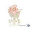 Carrozzina per Bambole Rattan Creme Fiocchetti
