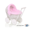 Carrozzina Vimini Bambole Rosa