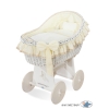 Cesta con Cappottina di Vimini Creme Carine
