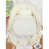Cesta con Cappottina di Vimini Creme Carine