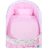 Cesta con Cappottina di Vimini Rosa Carine per Ragazze