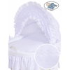 Cesta Vimini Neonato con Ruote Carlotta Bianca