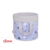 Cesto Portagiochi Bambini S Blu Grigio Stelle