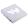 Coperta per Neonati Grigio Cuori