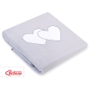 Coperta per Neonati Grigio Cuori