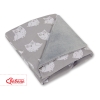 Coperta per Seggiolino Auto Bifacciale Grigio Gufi