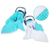 Coperta per Seggiolino Auto per Bambini Turchese Pois Bianchi