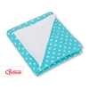Coperta per Seggiolino Auto per Bambini Turchese Pois Bianchi
