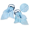 Copertina a Doppia Faccia per Seggiolino Auto Blu Chevron