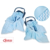 Copertina a Doppia Faccia per Seggiolino Auto Blu Chevron