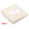 Copertina in Pile per Neonati Creme Cuori
