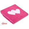 Copertina in Pile per Neonati Rosa Cuori