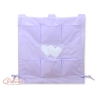Culla Appesa Organizer Lilla Pois Bianchi Cuori