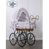 Culla Completa Neonato Vintage Retrò Grigio Vittoria