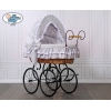 Culla Completa Neonato Vintage Retrò Grigio Vittoria