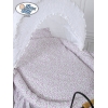 Culla Completa Neonato Vintage Retrò Rosa Bianca Jasmine