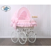 Culla Completa Neonato Vintage Retrò Rosa Vittoria