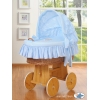 Culla vimini neonato blu