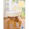 Culla con Cappotta Ruote Grandi Creme Luca