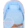 Culla con Cappottina di Vimini Blu Carine Ragazzo
