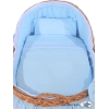 Culla con Cappottina di Vimini Blu Carine Ragazzo