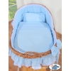 Culla con Cappottina di Vimini Blu Carine Ragazzo